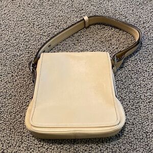 Coach Cream Colored Shoulder Bag in EUC